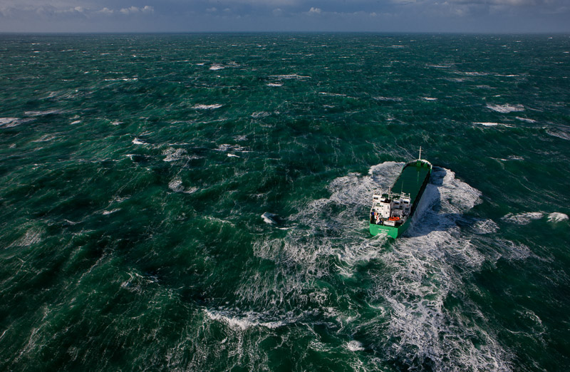 Tempête en mer